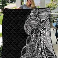 Samoan DNA Art Tattoo Quilt Polynesian Pattern Black Color