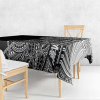 Samoan DNA Art Tattoo Tablecloth Polynesian Pattern Black Color