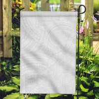 Samoan DNA Art Tattoo Garden Flag Polynesian Pattern All White