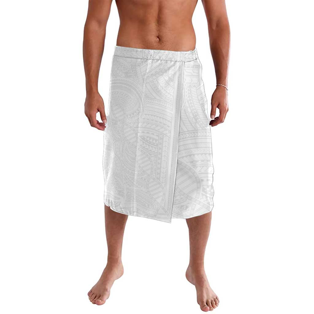 Samoan DNA Art Tattoo Lavalava Polynesian Pattern All White