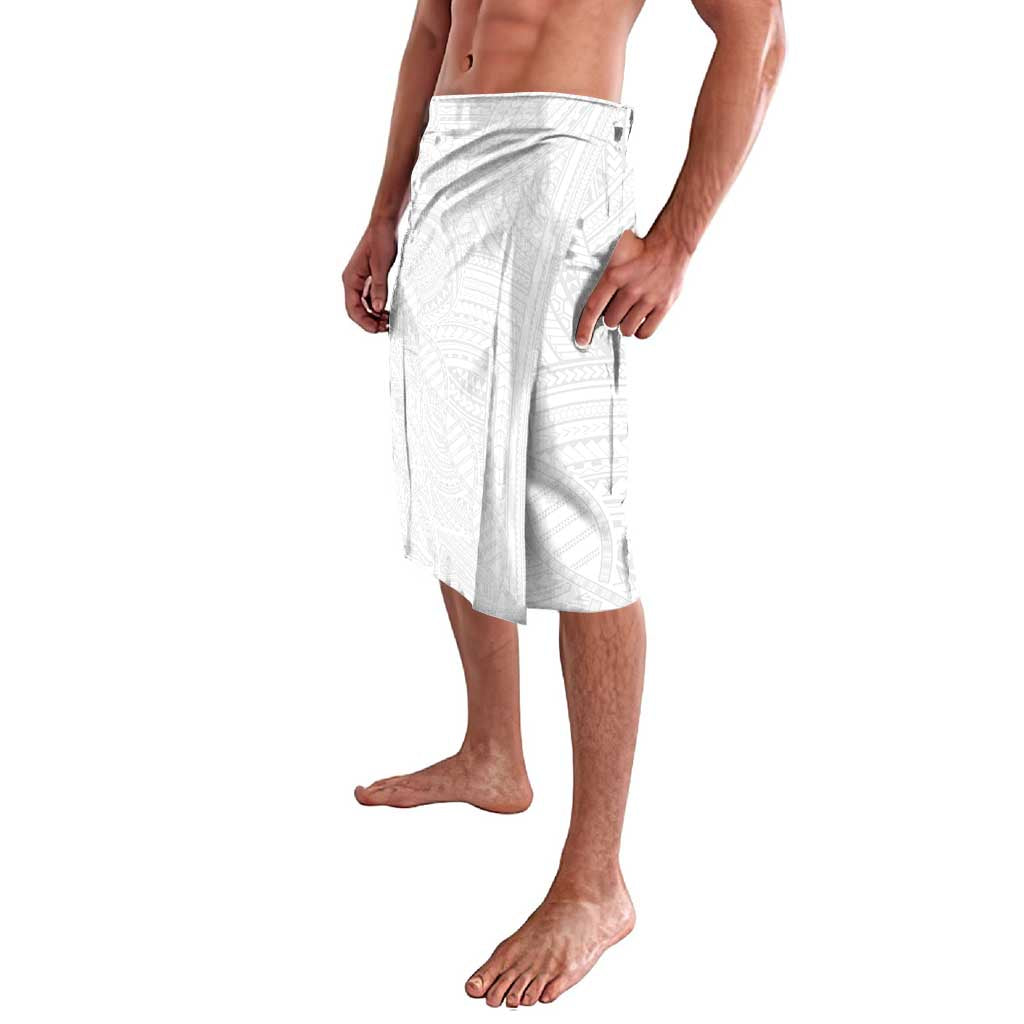 Samoan DNA Art Tattoo Lavalava Polynesian Pattern All White