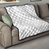 Samoan DNA Art Tattoo Quilt Polynesian Pattern All White