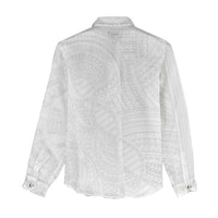 Samoan DNA Art Tattoo Women Casual Shirt Polynesian Pattern All White