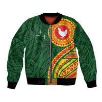 Manu'a Cession Day Bomber Jacket Polynesian Pattern
