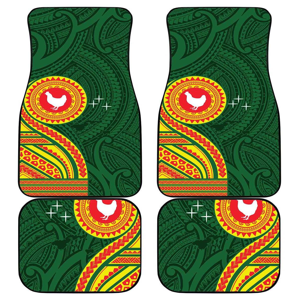Manu'a Cession Day Car Mats Polynesian Pattern