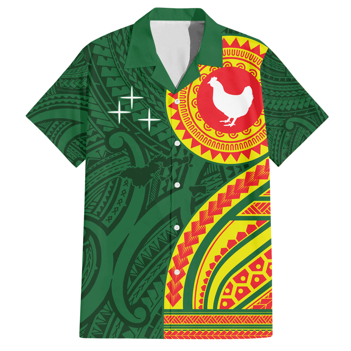 Manu'a Cession Day Family Matching Short Sleeve Bodycon Dress and Hawaiian Shirt Polynesian Pattern