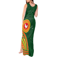 Manu'a Cession Day Tank Maxi Dress Polynesian Pattern