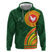 Manu'a Cession Day Zip Hoodie Polynesian Pattern