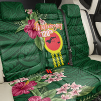 Manu'a Cession Day 120th Anniversary Back Car Seat Cover Polynesian Pattern and Hibiscus Flower LT03 - Polynesian Pride