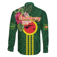 Manu'a Cession Day 120th Anniversary Family Matching Short Sleeve Bodycon Dress and Hawaiian Shirt Polynesian Pattern and Hibiscus Flower