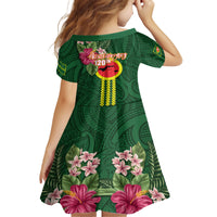 Manu'a Cession Day 120th Anniversary Family Matching Tank Maxi Dress and Hawaiian Shirt Polynesian Pattern and Hibiscus Flower