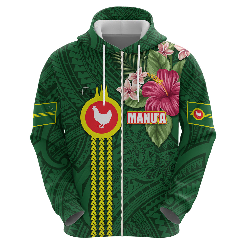 Manu'a Cession Day 120th Anniversary Hoodie Polynesian Pattern and Hibiscus Flower LT03 - Polynesian Pride