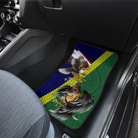 Manu'a Island and American Samoa Car Mats Rooster and Eagle Mascot