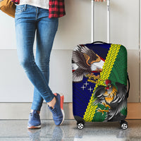 Manu'a Island and American Samoa Luggage Cover Rooster and Eagle Mascot LT03 - Polynesian Pride