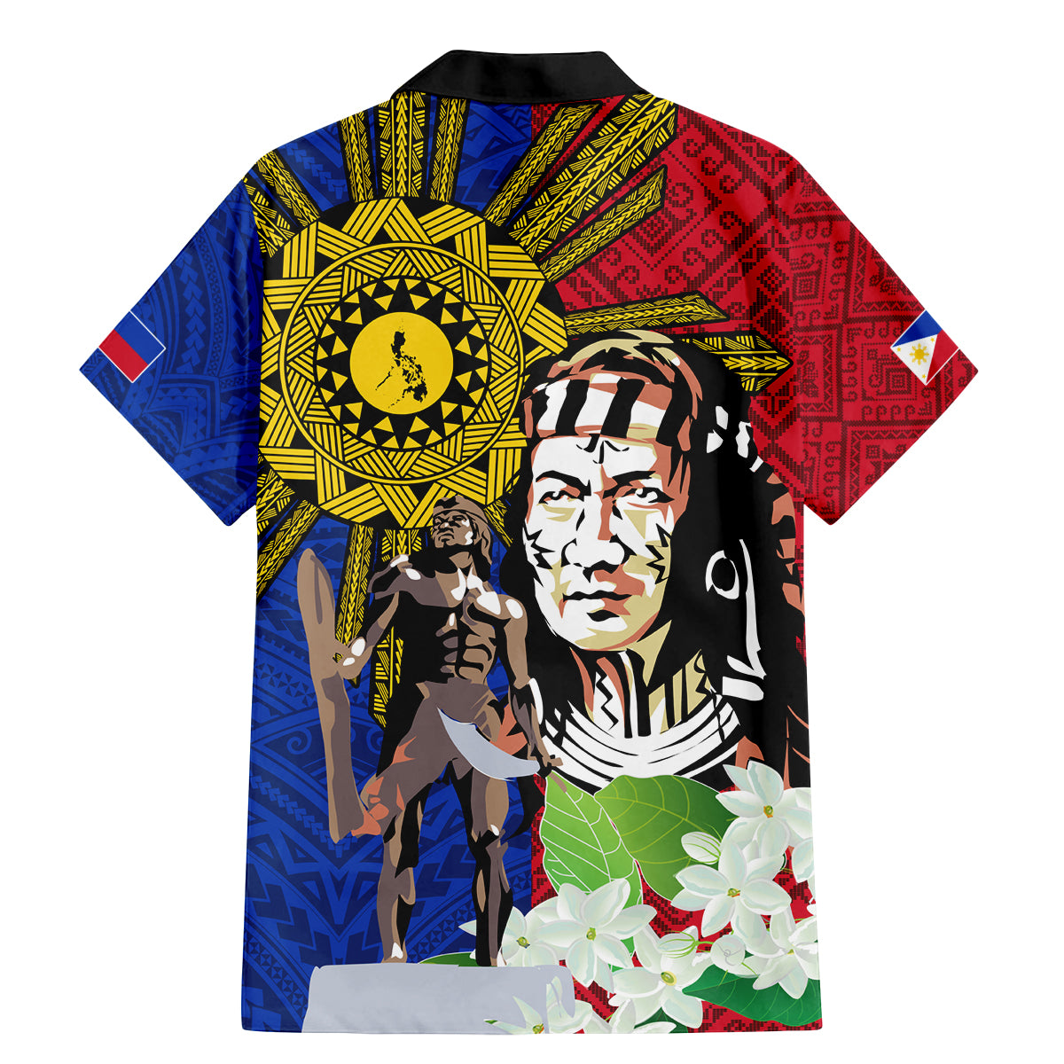 Philippines Lapu-Lapu Family Matching Mermaid Dress and Hawaiian Shirt Filipino Sun Tattoo With Yakan Pattern