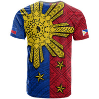 Philippines Sun Batok Tattoo T Shirt Polynesian and Yakan Pattern