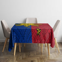 Philippines Sun Batok Tattoo Tablecloth Polynesian and Yakan Pattern