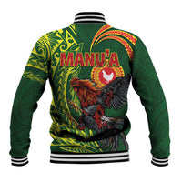 Proud of Manu'a Islands Baseball Jacket Rooster and Polynesian Art Wing Style LT03 - Polynesian Pride
