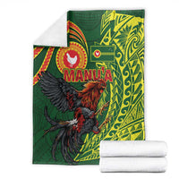 Proud of Manu'a Islands Blanket Rooster and Polynesian Art Wing Style