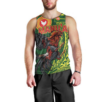 Proud of Manu'a Islands Men Tank Top Rooster and Polynesian Art Wing Style