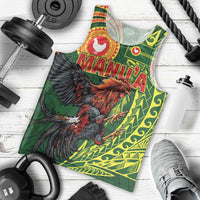 Proud of Manu'a Islands Men Tank Top Rooster and Polynesian Art Wing Style