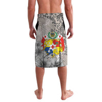 Tonga Culture Lavalava Ngatu Pattern and Blooming Hibiscus