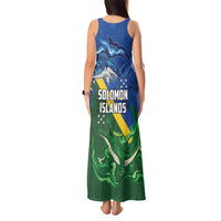 Solomon Islands Polynesian Tribal Shark and Crocodile Tank Maxi Dress