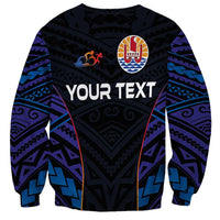 Personalised Tahiti Triathlon Polynesian Pattern Sweatshirt