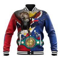 Custom Philippines World Champion Boxing Baseball Jacket Eagle-Grunge Design LT03 Unisex Multicolor - Polynesian Pride