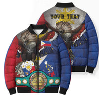Custom Philippines World Champion Boxing Bomber Puffer Jacket Eagle-Grunge Design LT03 - Polynesian Pride