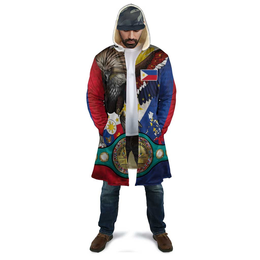 Custom Philippines World Champion Boxing Cloak Eagle-Grunge Design LT03 - Polynesian Pride