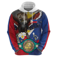 Custom Philippines World Champion Boxing Hoodie Eagle-Grunge Design LT03 - Polynesian Pride