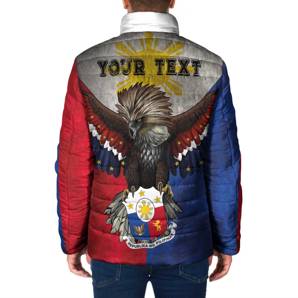 Custom Philippines World Champion Boxing Padded Jacket Eagle-Grunge Design LT03 - Polynesian Pride