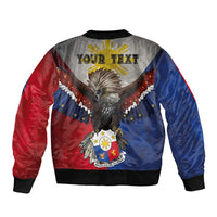 Custom Philippines World Champion Boxing Sleeve Zip Bomber Jacket Eagle-Grunge Design LT03 - Polynesian Pride