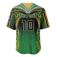 Custom Cook Islands Rugby League Baseball Jersey Avaiki Tatau Tribal Motifs Black Color LT03 - Polynesian Pride