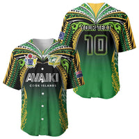 Custom Cook Islands Rugby League Baseball Jersey Avaiki Tatau Tribal Motifs Black Color LT03 - Polynesian Pride