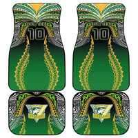 Custom Cook Islands Rugby League Car Mats Avaiki Tatau Tribal Motifs Black Color LT03 - Polynesian Pride