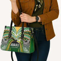 Cook Islands Rugby League Leather Bag Avaiki Tatau Tribal Motifs Black Color LT03 - Polynesian Pride