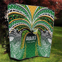 Cook Islands Rugby League Quilt Avaiki Tatau Tribal Motifs Black Color LT03 - Polynesian Pride