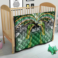 Cook Islands Rugby League Quilt Avaiki Tatau Tribal Motifs Black Color LT03 - Polynesian Pride