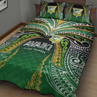 Cook Islands Rugby League Quilt Bed Set Avaiki Tatau Tribal Motifs Black Color LT03 - Polynesian Pride