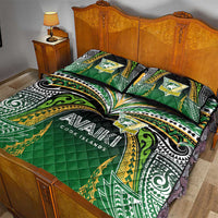Cook Islands Rugby League Quilt Bed Set Avaiki Tatau Tribal Motifs Black Color LT03 - Polynesian Pride