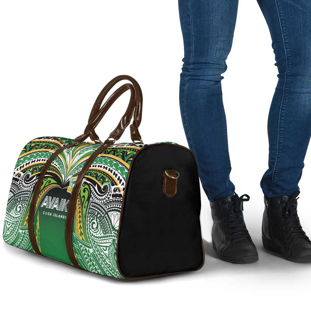 Cook Islands Rugby League Travel Bag Avaiki Tatau Tribal Motifs Black Color LT03 - Polynesian Pride