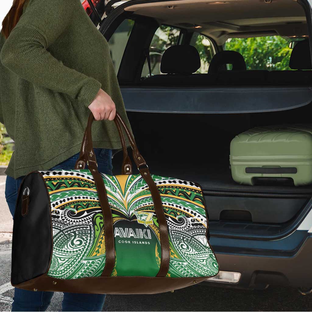 Cook Islands Rugby League Travel Bag Avaiki Tatau Tribal Motifs Black Color LT03 - Polynesian Pride