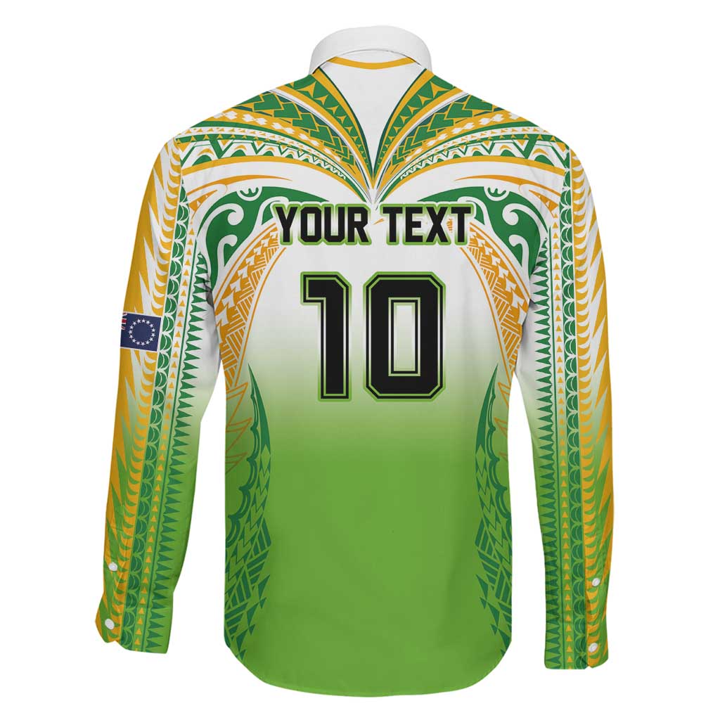 Custom Cook Islands Rugby League Family Matching Mermaid Dress and Hawaiian Shirt Avaiki Tatau Tribal Motifs White Color - Polynesian Pride