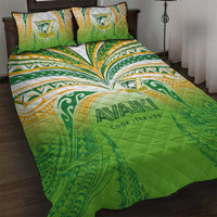 Cook Islands Rugby League Quilt Bed Set Avaiki Tatau Tribal Motifs White Color LT03 White - Polynesian Pride