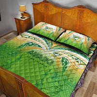 Cook Islands Rugby League Quilt Bed Set Avaiki Tatau Tribal Motifs White Color LT03 - Polynesian Pride