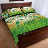 Cook Islands Rugby League Quilt Bed Set Avaiki Tatau Tribal Motifs White Color LT03 - Polynesian Pride