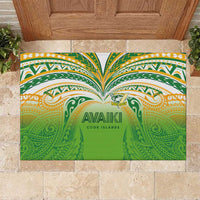 Cook Islands Rugby League Rubber Doormat Avaiki Tatau Tribal Motifs White Color LT03 White - Polynesian Pride
