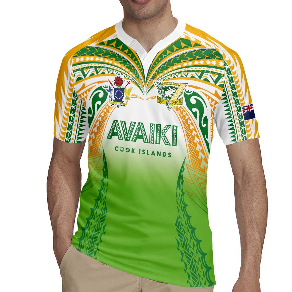Custom Cook Islands Rugby League Rugby Jersey Avaiki Tatau Tribal Motifs White Color LT03 - Polynesian Pride